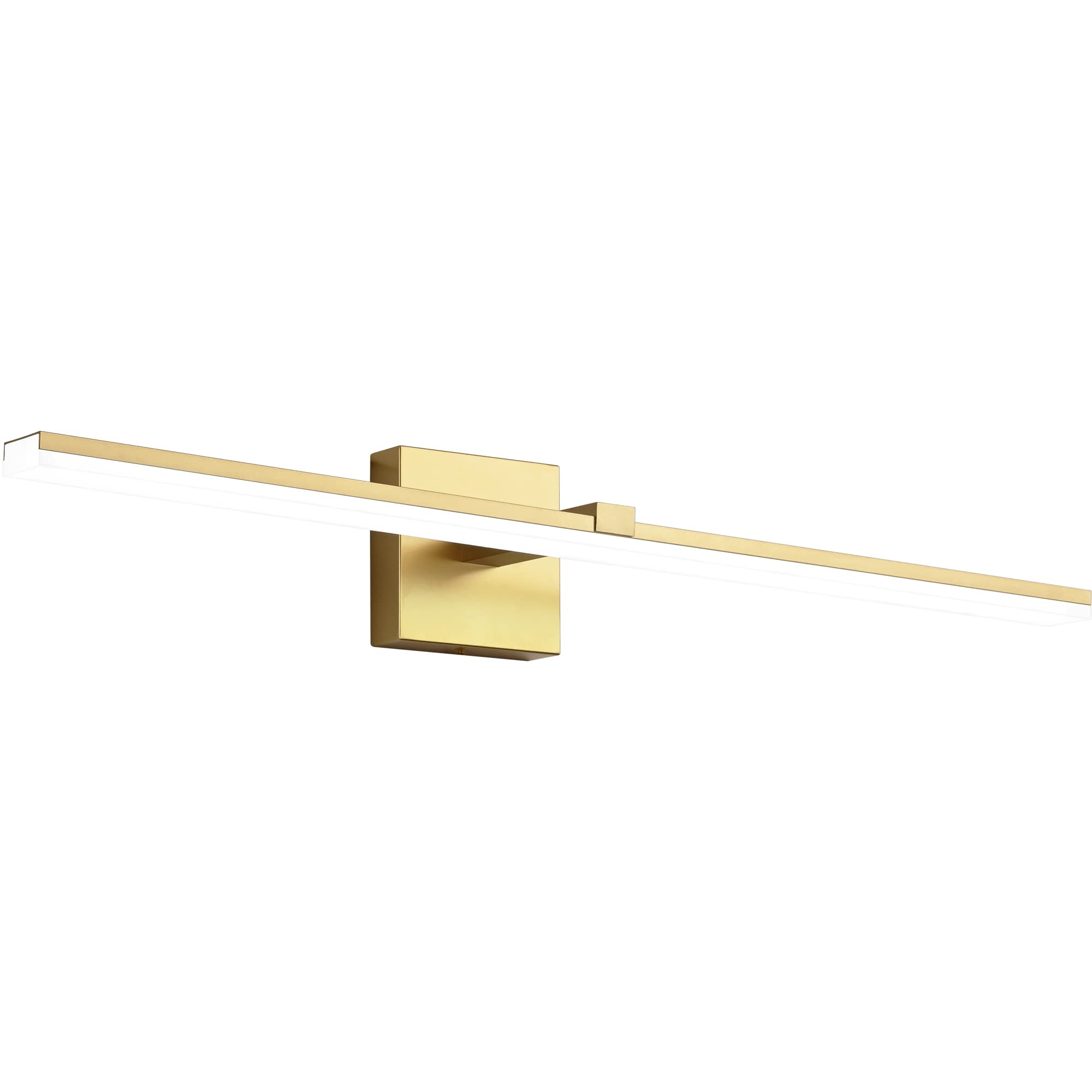 Zuzito 24In Bathroom Light Fixtures Gold Dimmable Modern Led Vanity Lighting Wall Mount Lamps