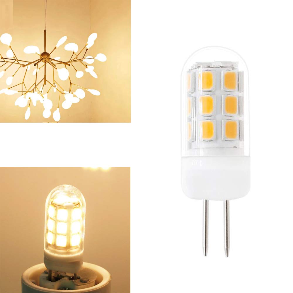 G4 Led Bulbs 120V G4 Bi-Pin Base Light Bulbs 120V G4 3.5W Warm White 3000K 120Lm/W Equivalent To 35W G4 Halogen For Under-Cabinet Lights Ceiling Lights Table Lights Puck Lights (Pack Of 5)