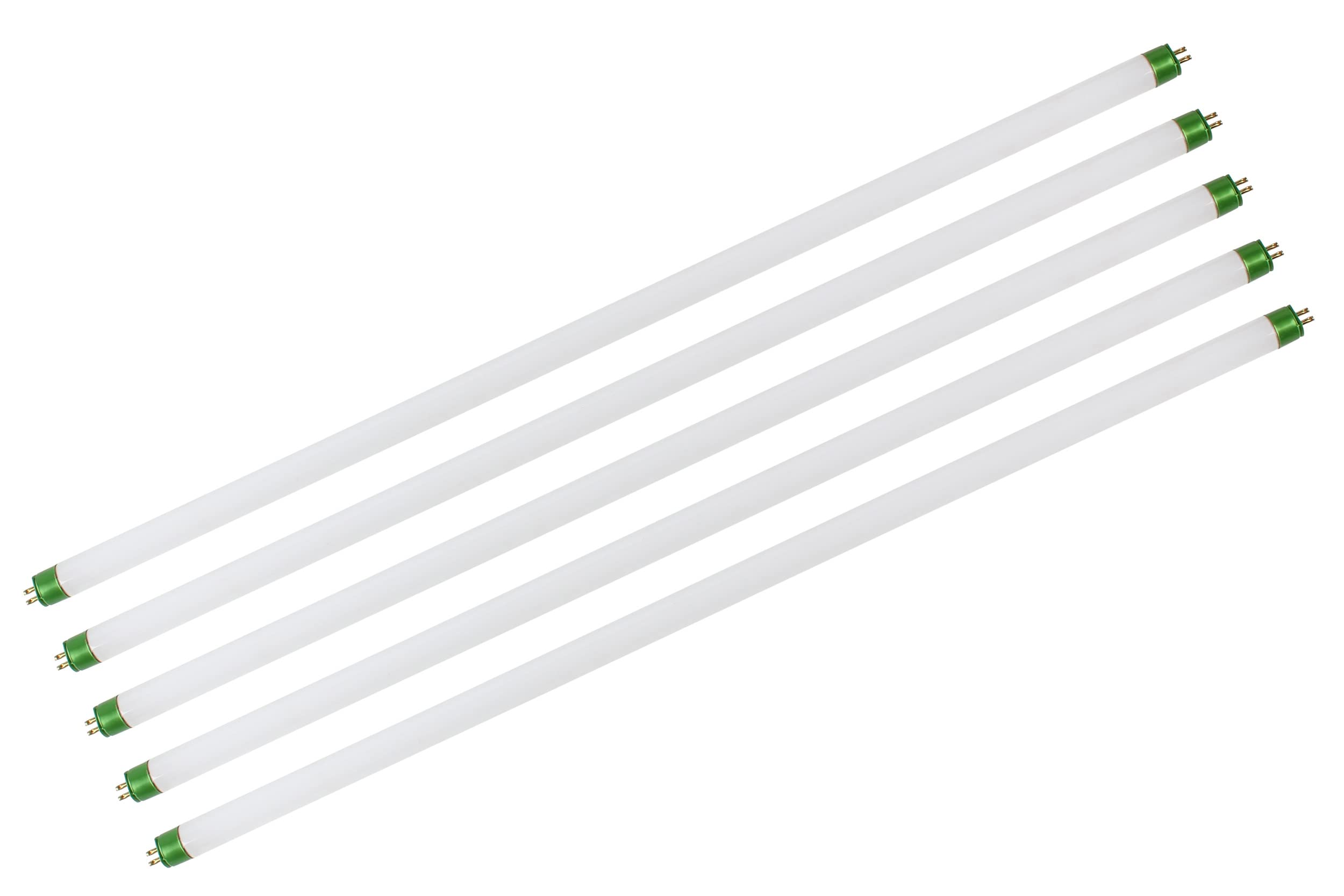 5 Pack Of 2Ft 24W T5 Fluorescent Tube With 2000 Lumens And 6500K Sunlight Full Spectrum. Greats For Seeding, Colon,Veg-Growing!