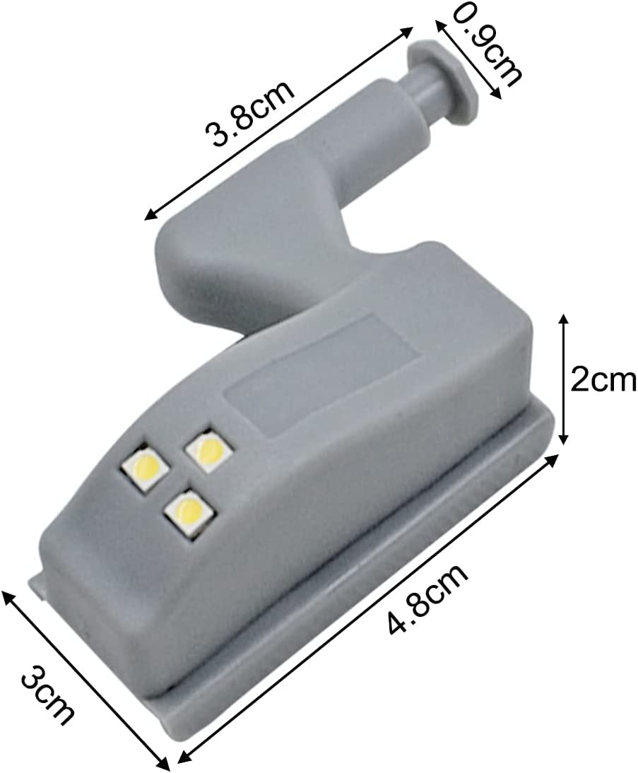 9 Pack Hinge Led Sensor Light -Smart Touch Induction Cabinet Light For Kitchen Cabinet Cupboard Closet Night Lights, Living Room