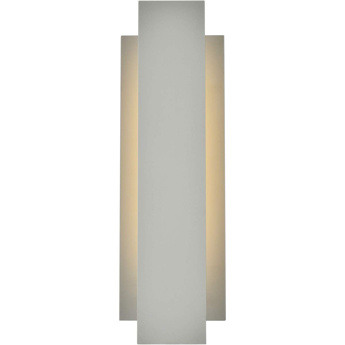 Elegant Lighting Living District Raine 1-Light Modern Aluminum LED Wall Sconce in Silver