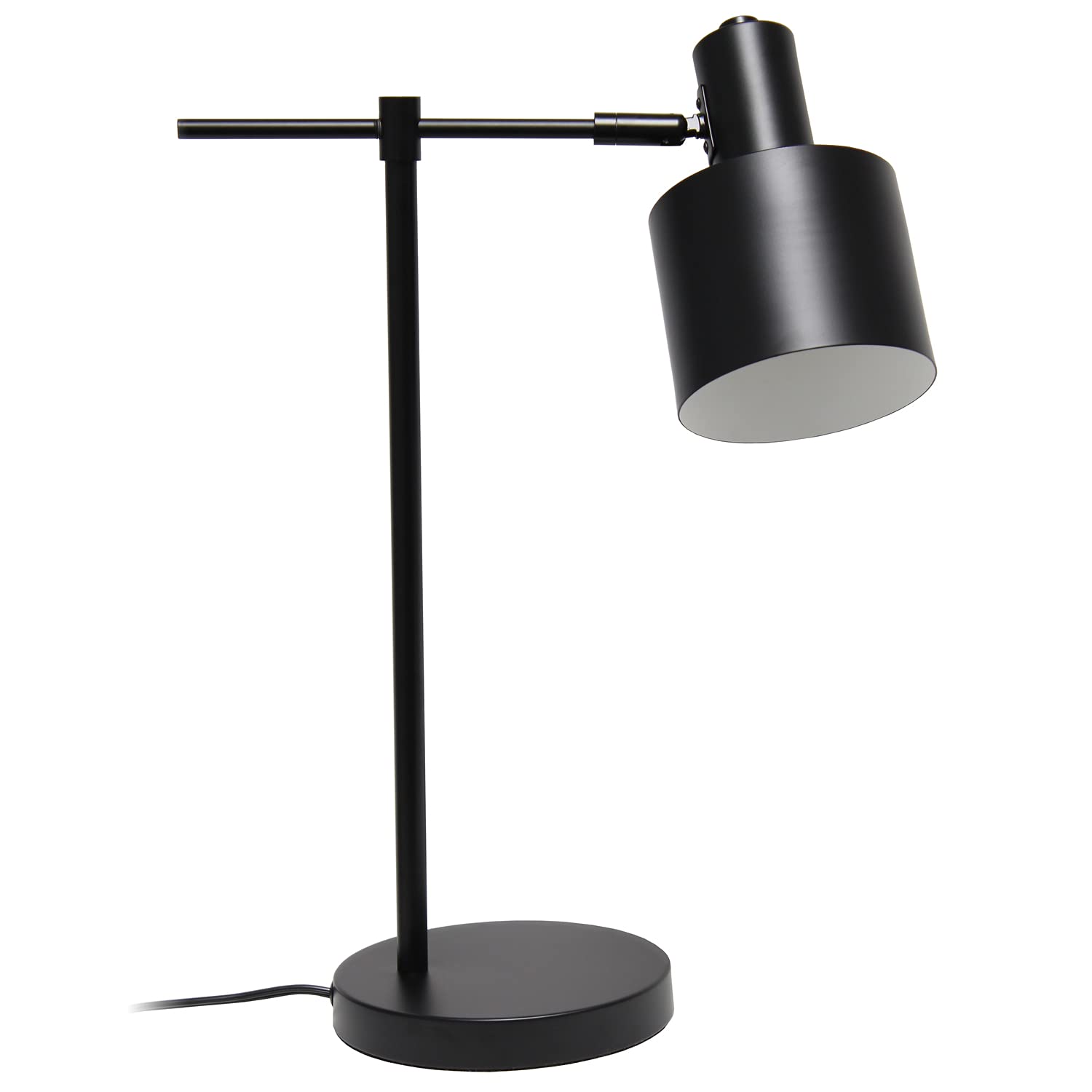 LALIA HOME Mid Century Modern Table Lamp, Iron, Black, Model LHT-4001