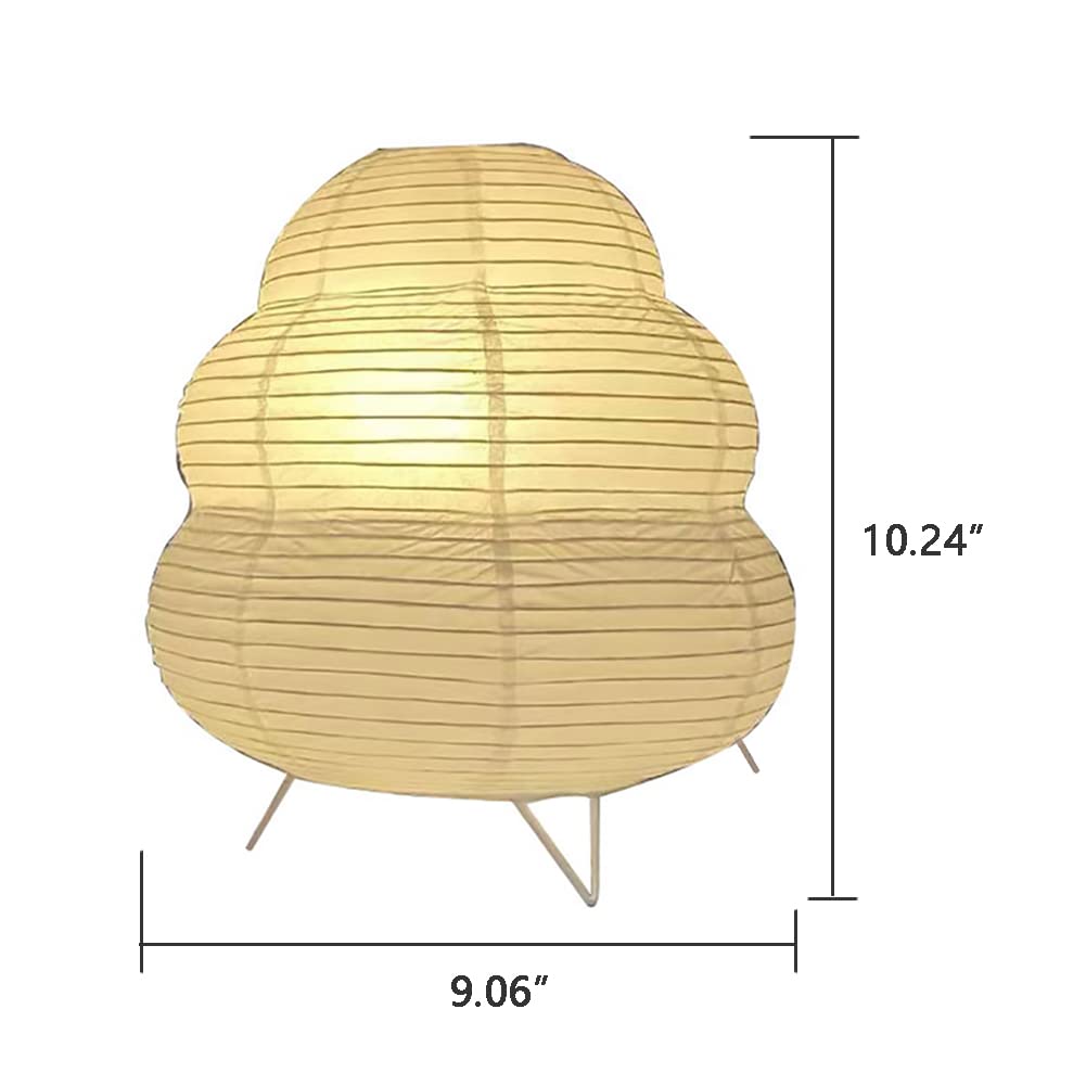 2 Pack Bedside Table Lamp Paper And Chrome Standing Lamp Room Decoration Festival Lantern Light Nightstand Desk Lamp Bedroom Dre