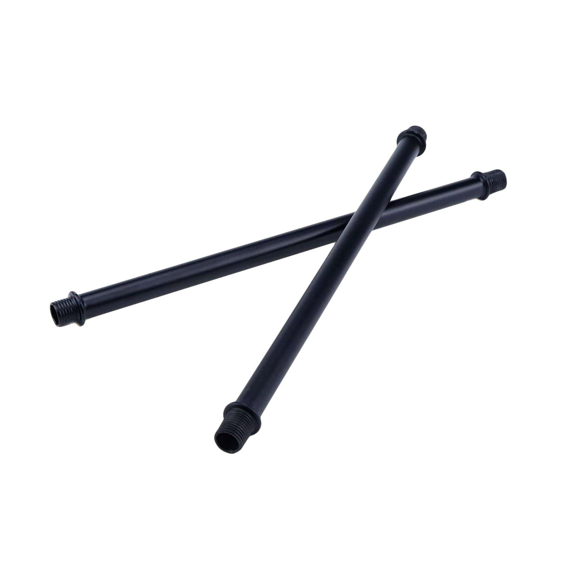 My Mironey 4 Sets Straight Pipe Lamp Stem Kit With Connector M10 Black Lamp Rod Hardware Light Fixture Parts Replacement, 7.87''