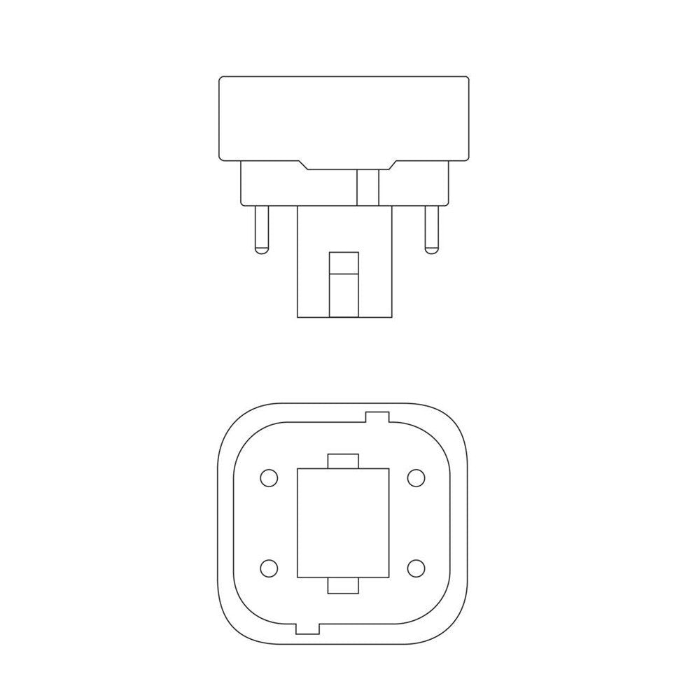 LEDVANCE Sylvania 20684 Compact Fluorescent 4 Pin Double Tube 2700K, 26-watt, 2700k, 1 Count (Pack of 4)