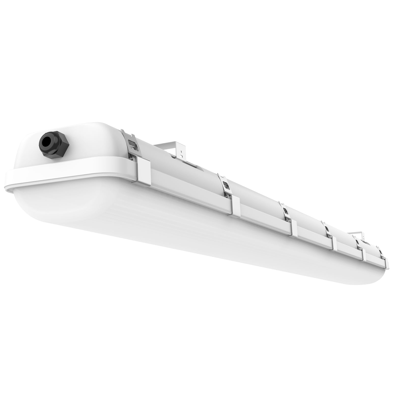 HYPERLITE LED Vapor Tight Light 60W, 5000K, IP65 Waterproof, Polycarbonate, White, Capsule Series, 1 Pack