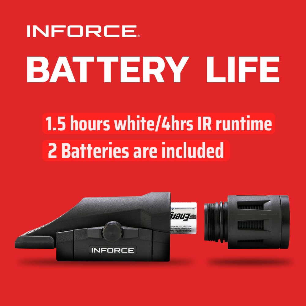 Inforce WML 400 Lumens Gen 2 Weaponlight White Light with IR (Black)