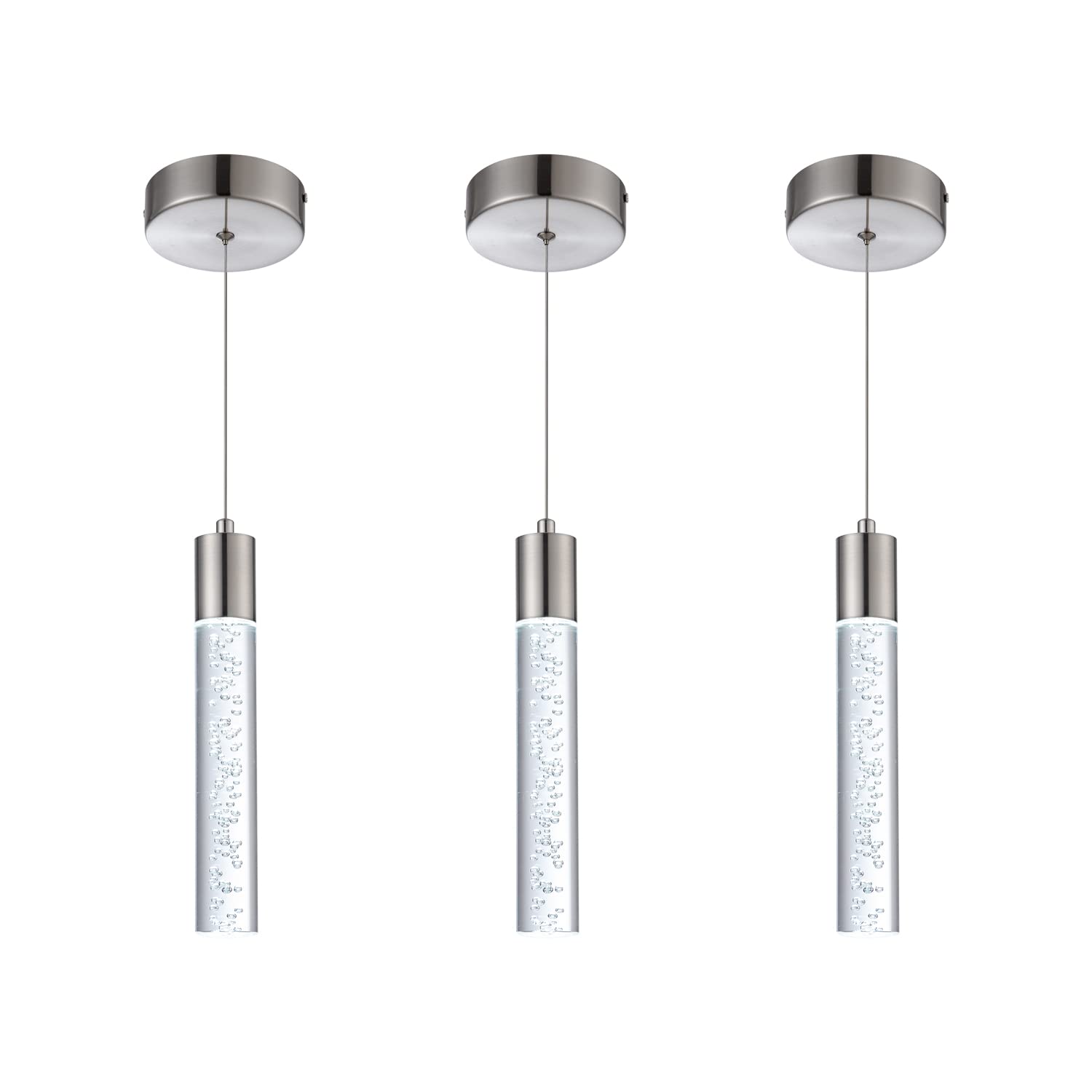 votag Mini Pendant Light 3-Pack Satin Nickel Aluminum Model A174