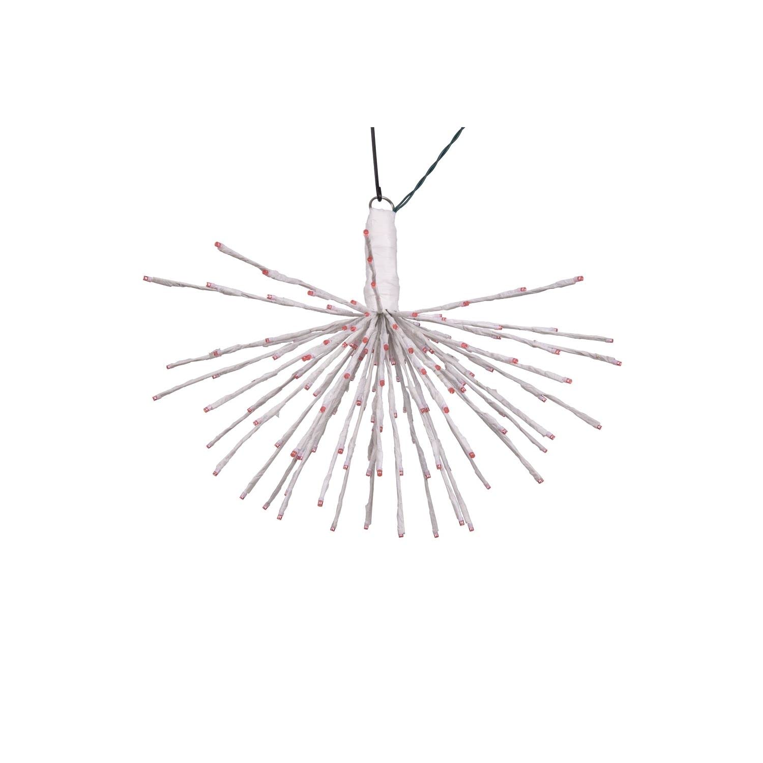 Vickerman 160Lt x 24&quot; White Starburst Pink 5mm LED Lights.