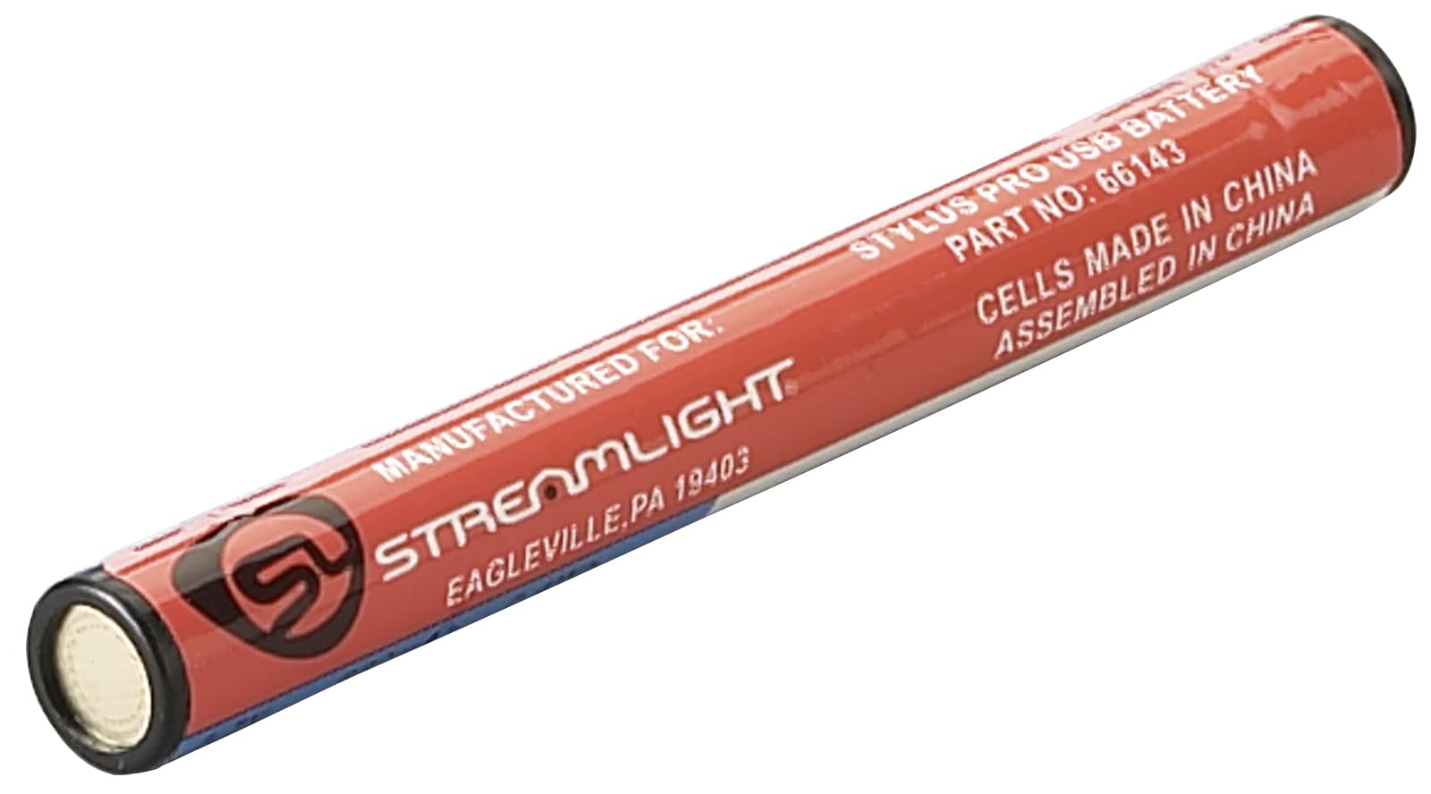 Streamlight Stylus Pro USB Lithium Ion Battery, Model 66143, One Size, Black, Plastic Material