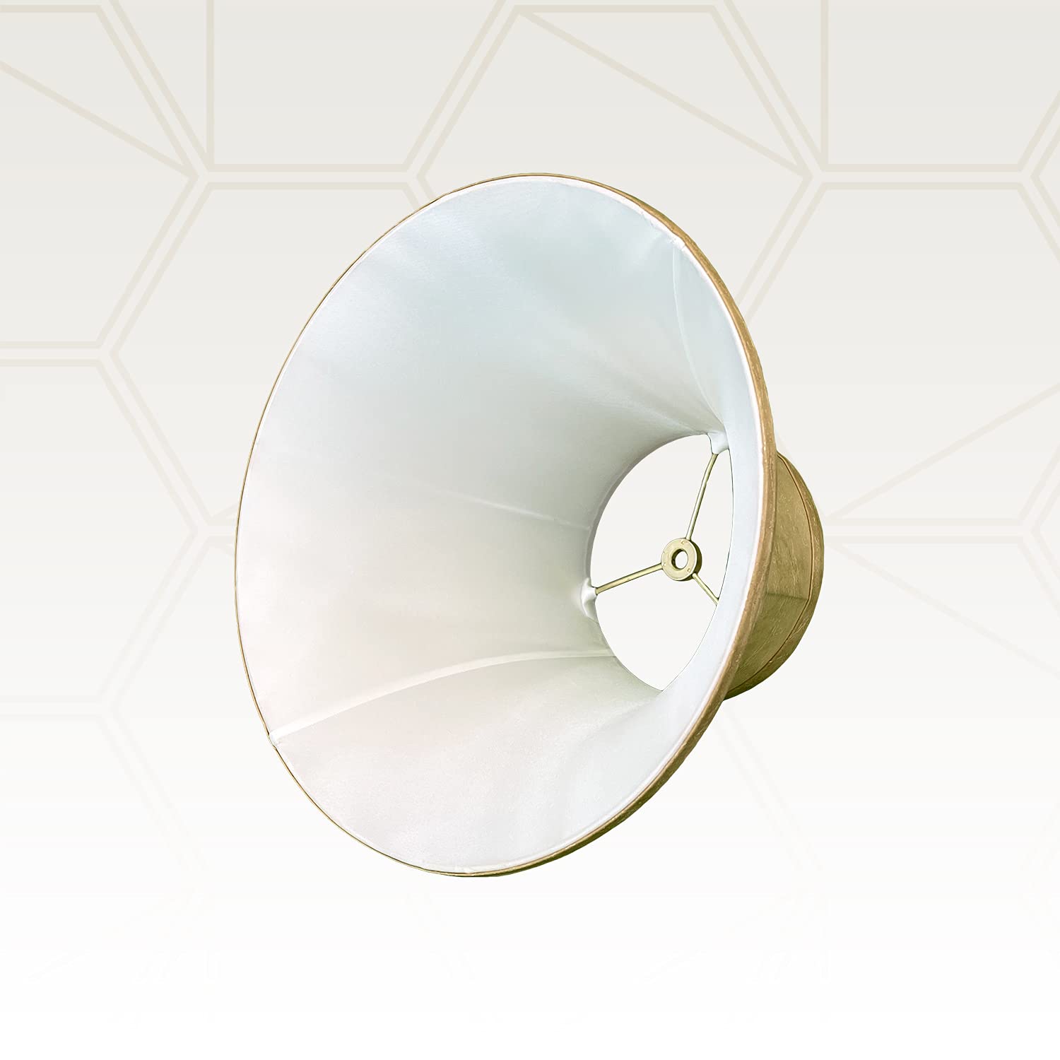 Royal Designs Shallow Bell Basic Lamp Shade, Mouton, 9 X 18 X 12