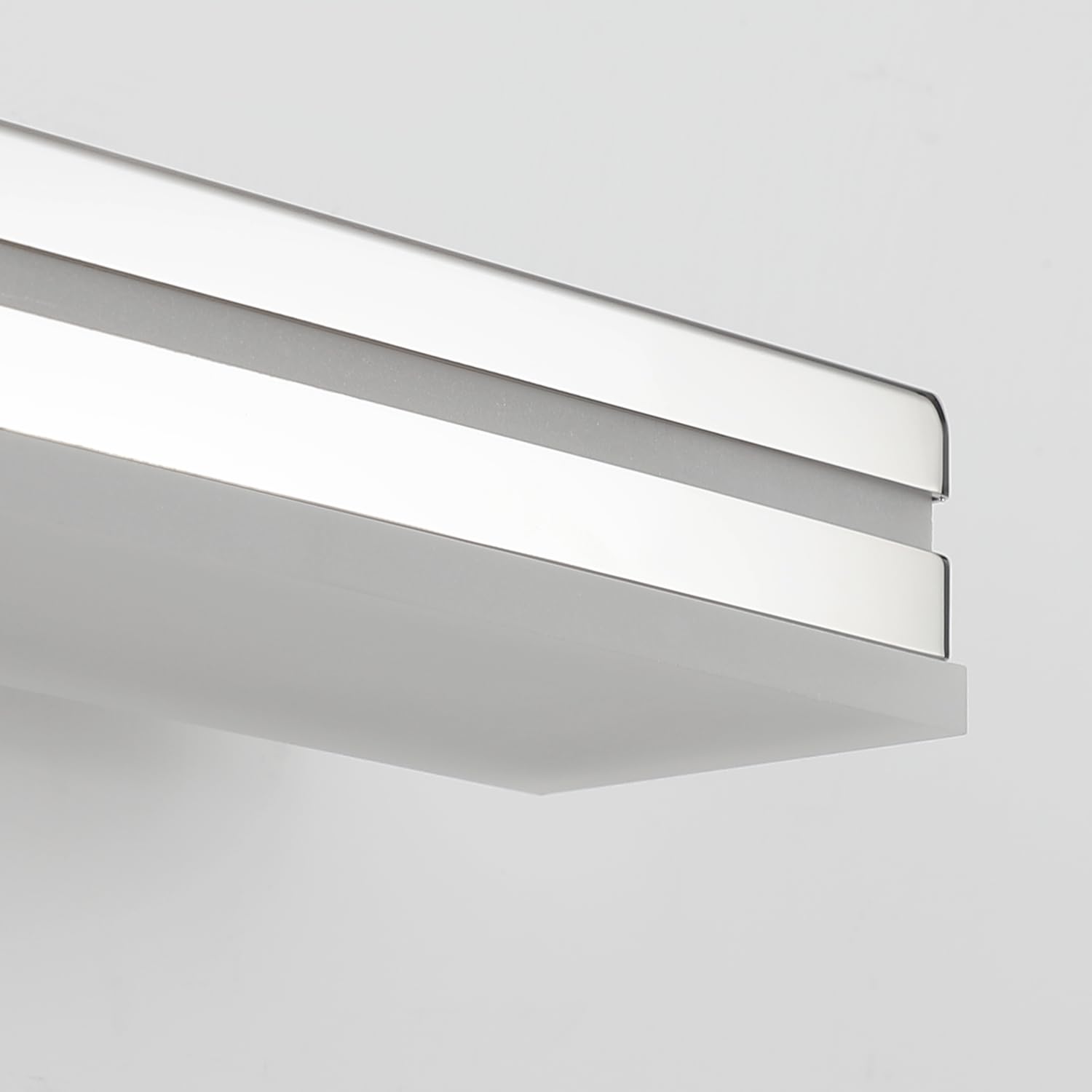 Sinerise 40-Inch Led Modern Bathroom Vanity Light Bar  Chrome Modern Acrylic Bathroom Wall Lighting Fixtures Over Mirror (Cool White 6000K)