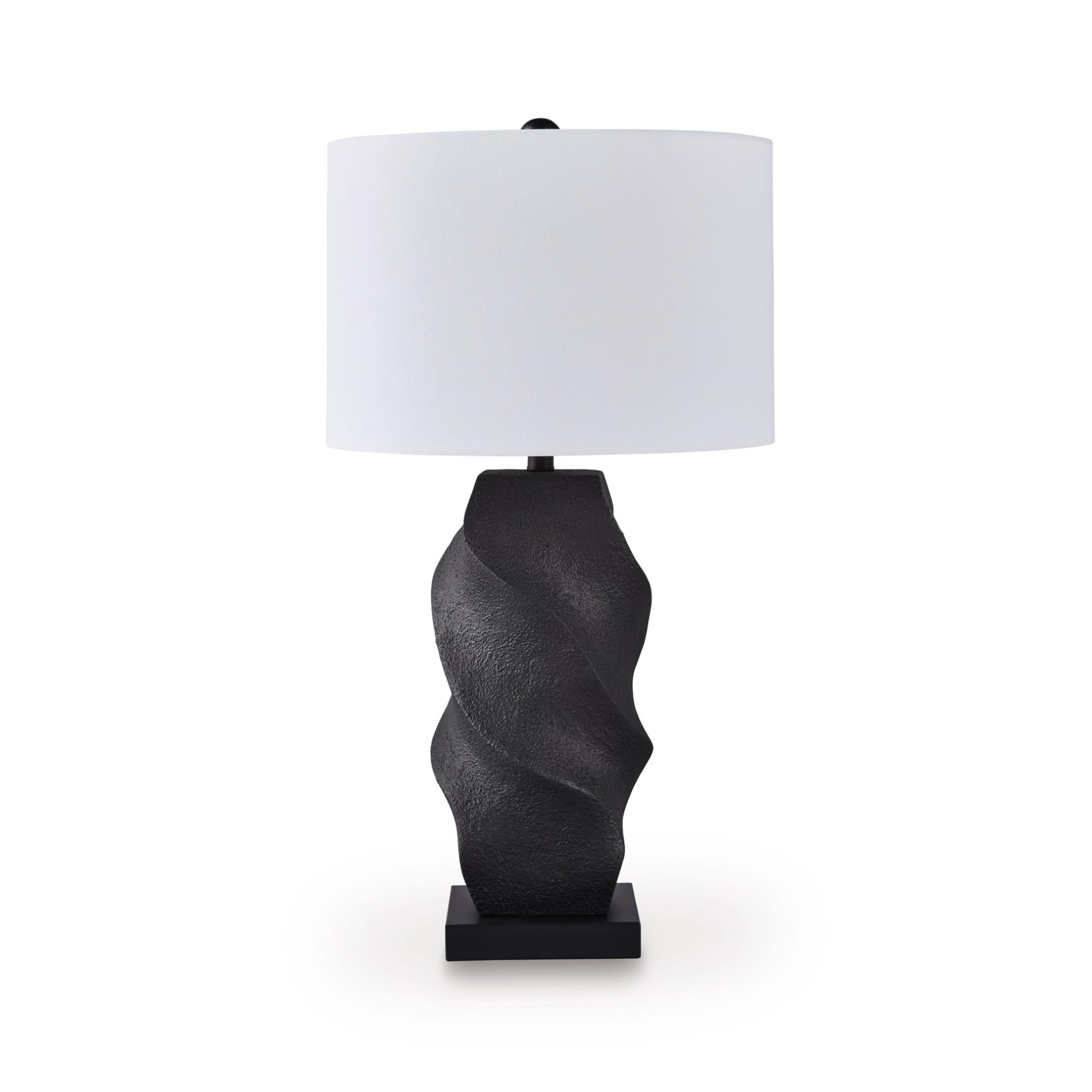 Signature Design by Ashley Amillion Modern Polyresin Table Lamp with 3-Way Switch, Black