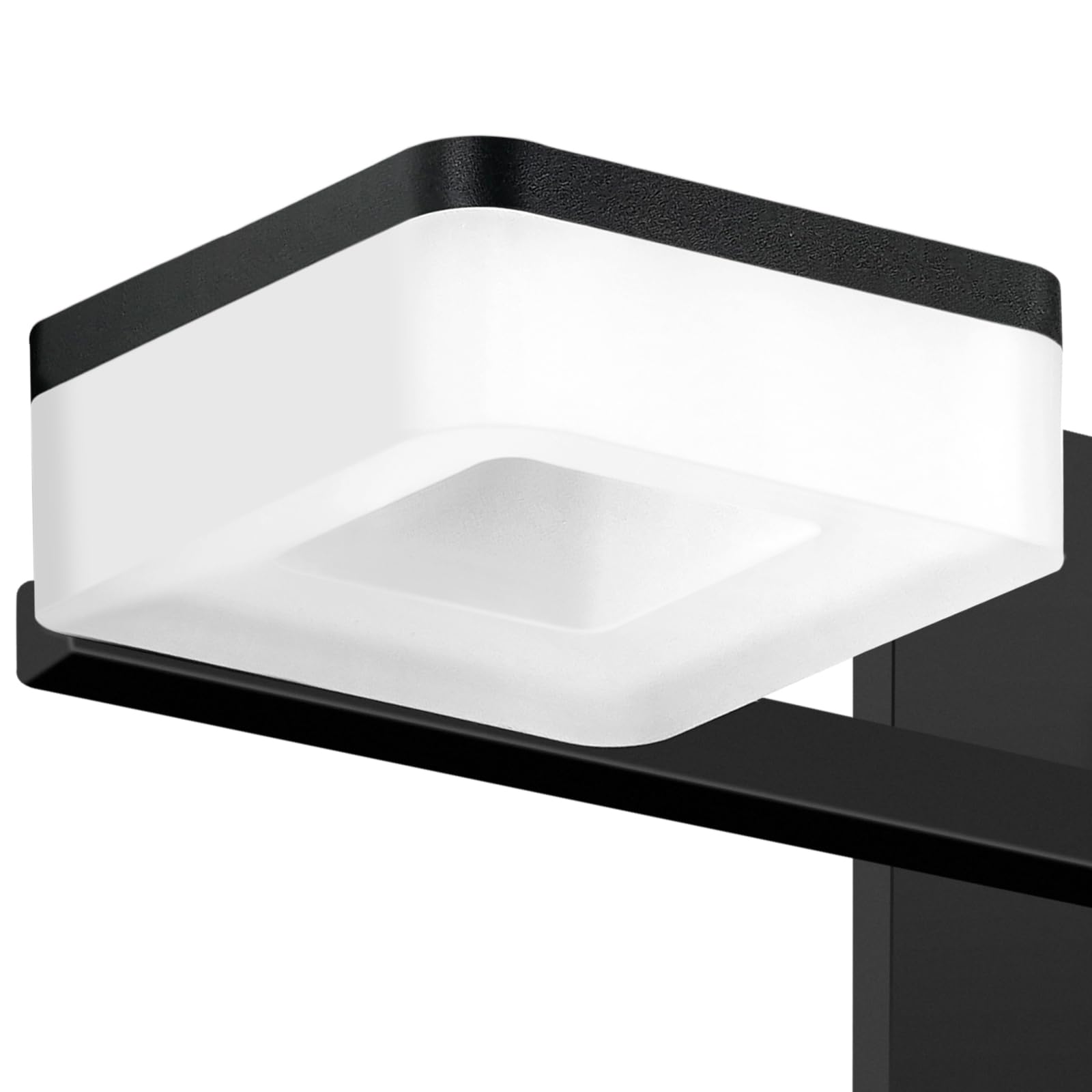OKELI Modern LED Bathroom Light - Dimmable 3-Light Fixture, 6000K, Chrome, Stainless Steel, Model OKELI-3L-6000K-360R