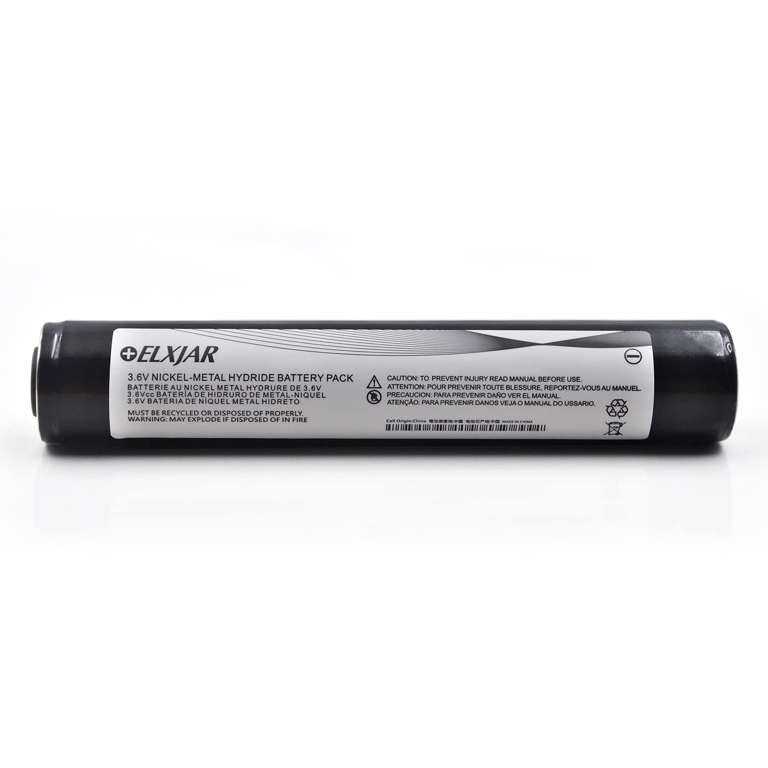 YUTSUJO Rechargeable Battery Pack 3.6V 3000mAh NI-MH for Streamlight Stinger DS & Pelican M9 (2-Pack)