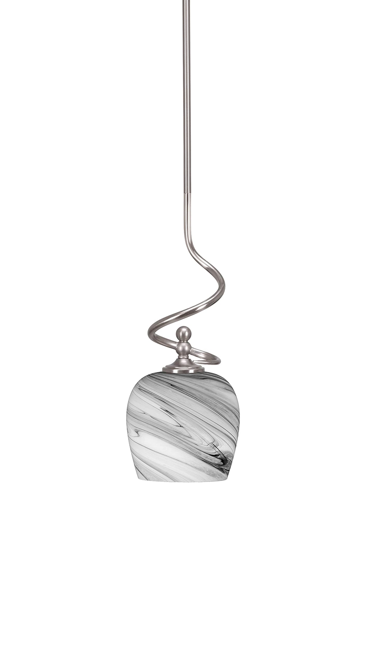 Capri 1 Light Mini Pendant in Brushed Nickel (901-BN-4819)