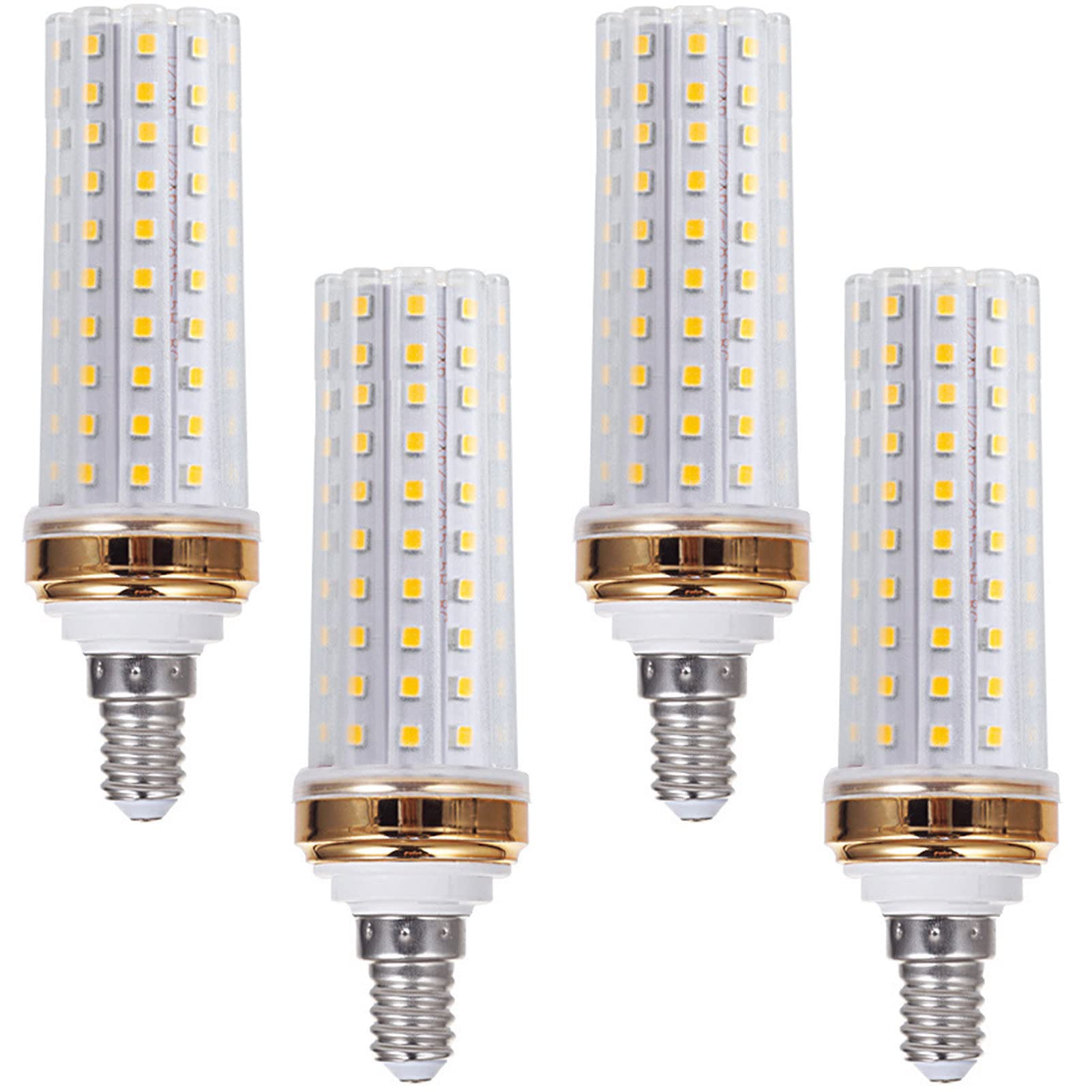 E12 LED Light Bulbs,20W Candelabra LED Bulbs 180 Watt Equivalent - 88 LEDs 2835 SMD 1800lm 6000K Daylight White Decorative Candl