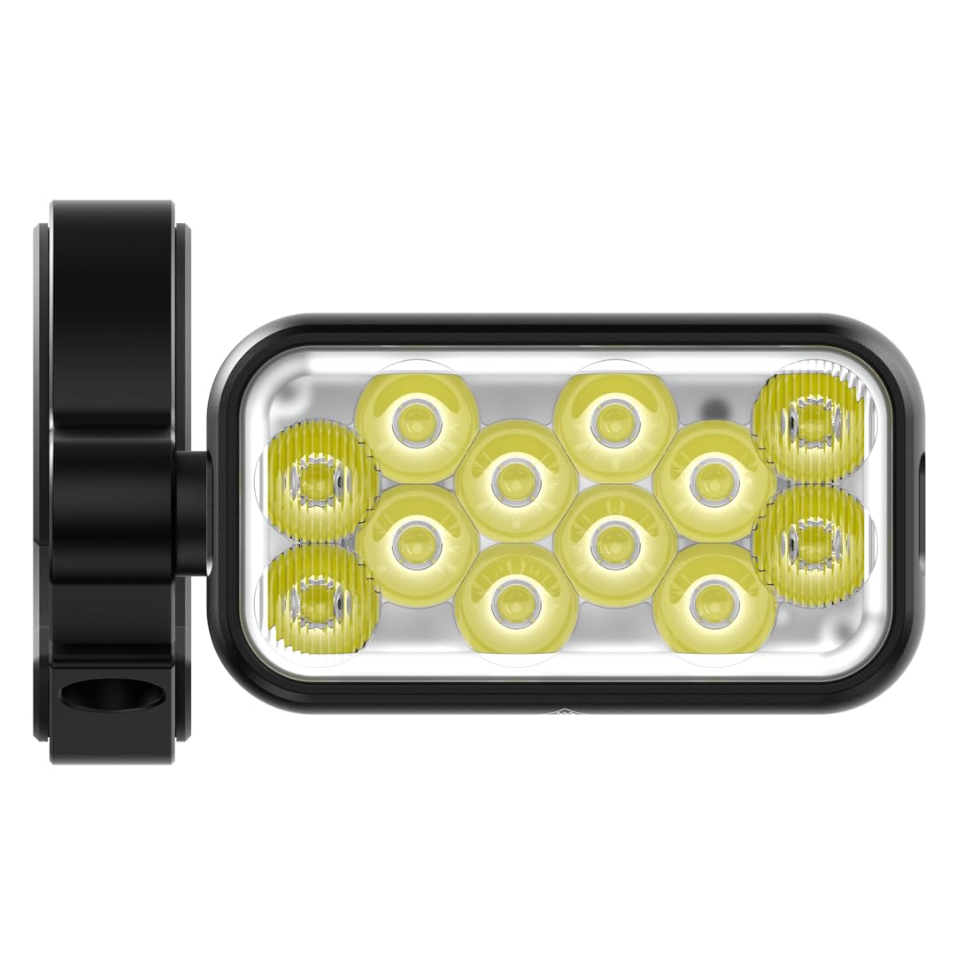 KNOG Blinder X 1800 Lumen Bicycle Light - Ultra Bright, 6 Light Modes, IP67 Waterproof, One Size, Black