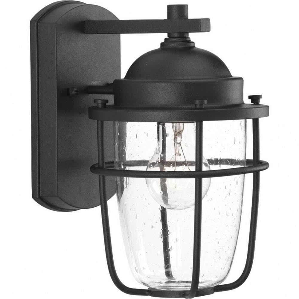 Progress Lighting Holcombe Outdoor Light Fixture, Aluminum, Black, Model P560065-031