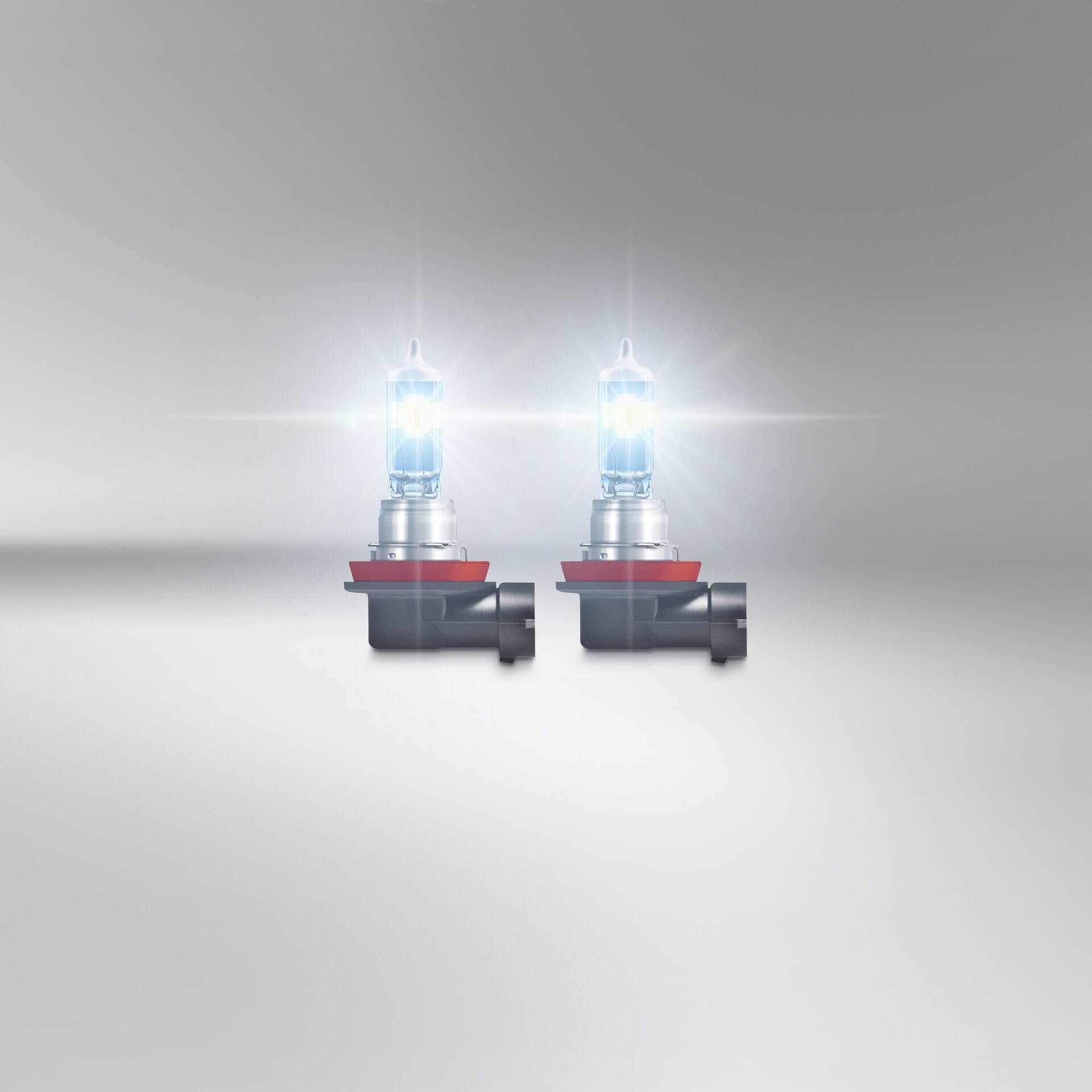 OSRAM H11 Night Breaker Laser Halogen Headlight Lamp, +150% Brighter, 12V, 2 Lamps, 64211NL-2HB, White/Dark Grey Heather