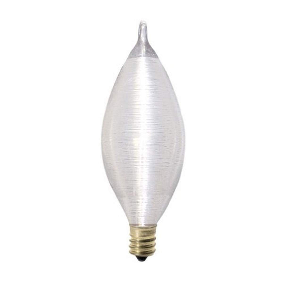 Bulbrite Incandescent C11 Light Bulb, 25 Watt, Satin, Candelabra Screw Base (E12)