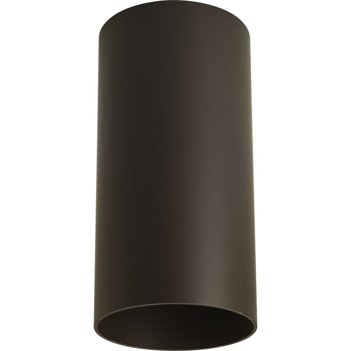 Cylinder Collection 6'' Modern Outdoor Ceiling Light Antique Bronze