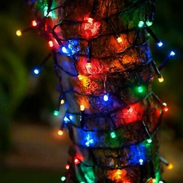 kemooie 500 LED Christmas String Lights, 164FT Waterproof Multicolor, 8 Modes, Green Wire for Outdoor Party & Garden Decorations