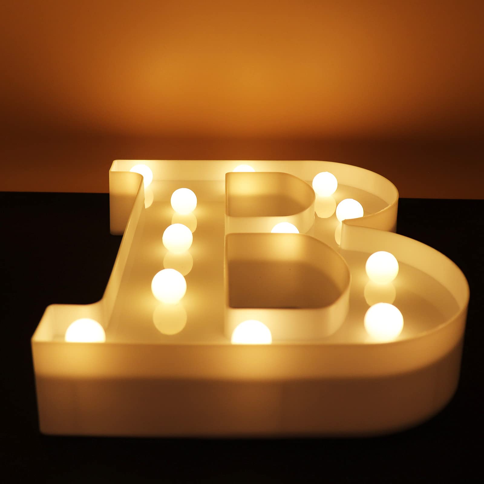 Ausaye Led Letter Lights Alphabet Light Up Sign Night Light For Wedding Birthday Party Decoration Battery Powered Christmas Lamp