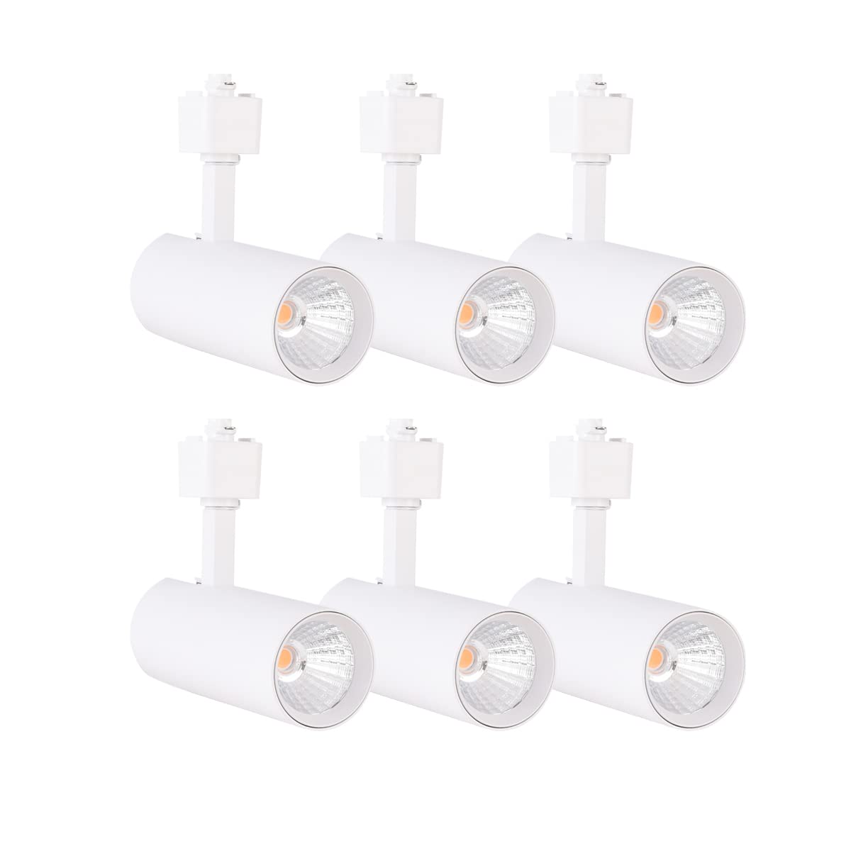 Mirrea 16.5W Dimmable Led Track Lighting Heads, 4000K White, Pack Of 6 For H Type