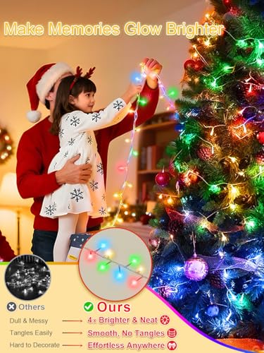 Lamyar Christmas Lights With 1000 Leds  328Ft Extra Long Plug In Fairy String Lights For Outdoor Tree And Indoor D?Or  8 Modes & Timer  Ip65 Waterproof Lights For Yard Garden Decor (Multi-Color)