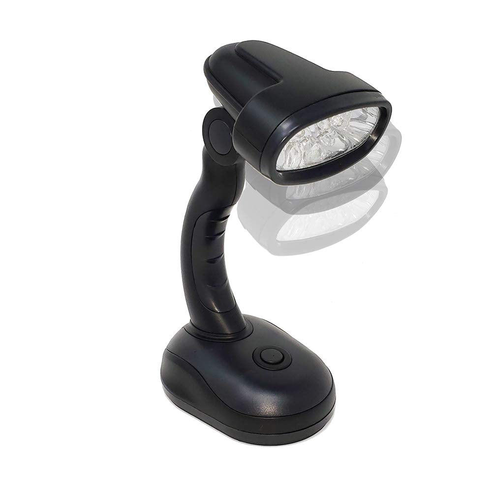 Set of 2 LED Black Desk Reading Lamp and Portable Study Lamp with 12 Led Bulbs and Bright Study Lamp for Work Station Illuminati