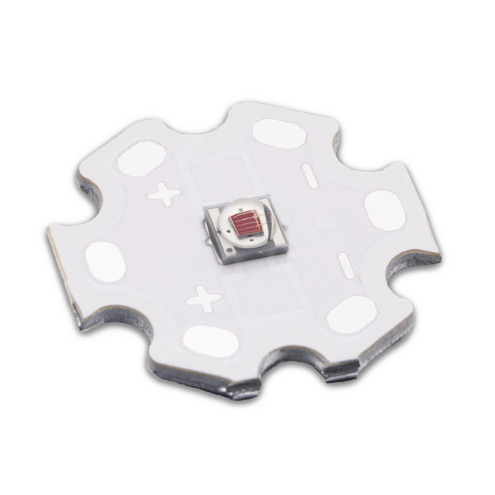Ledguhon 5Pcs 3W Red Super Bright Intensity 3535 Smd High Power Led Chip With Aluminum Plate 20Mm Star Pcb Base Heat Sink For Le