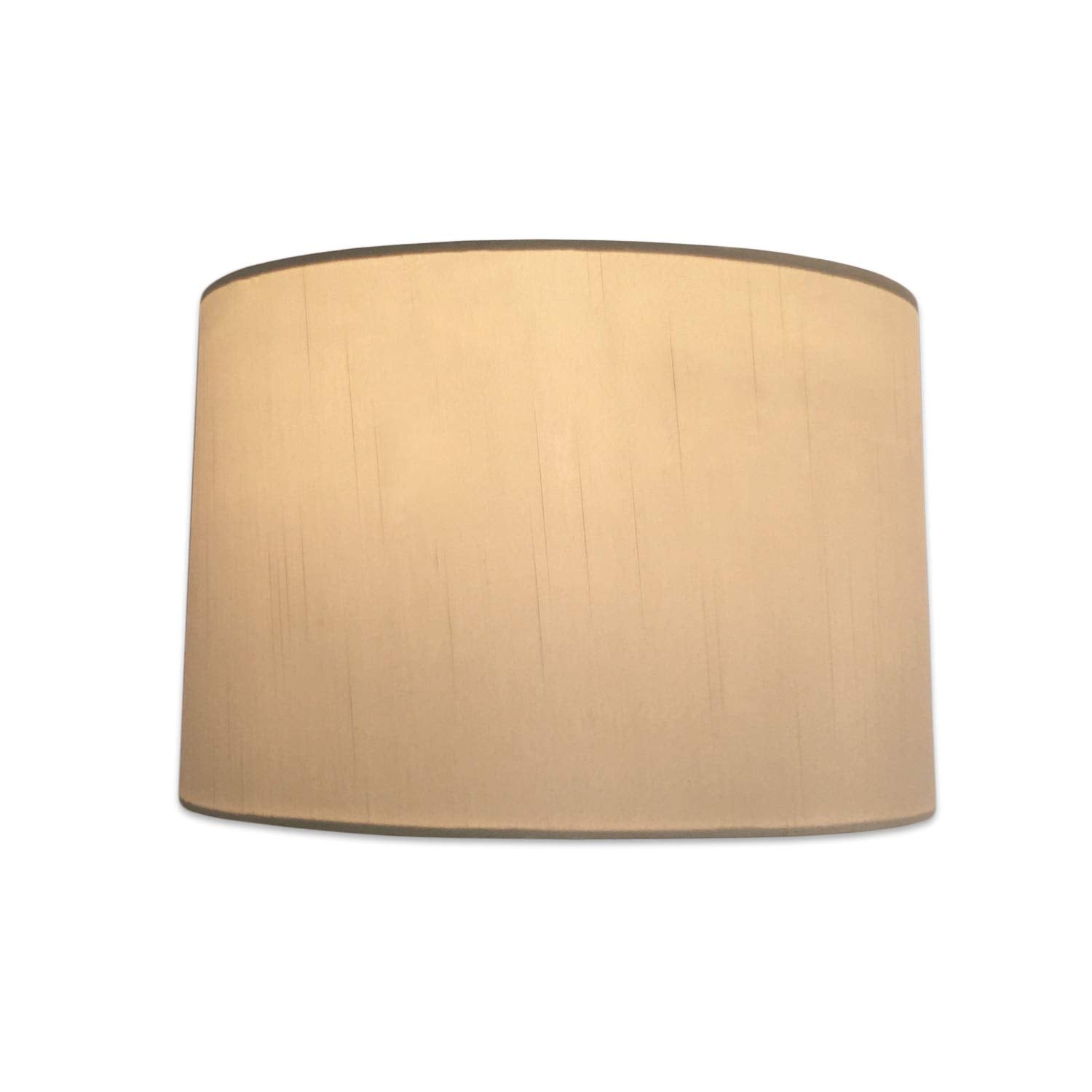 Royal Designs, Inc. Shallow Drum Lamp Shade Fabric 15x16x10 inches Eggshell Model HB-610-16EG
