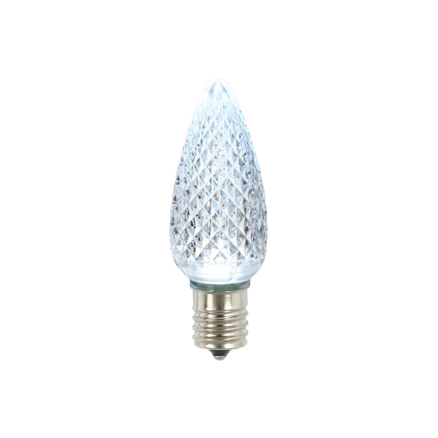 Vickerman C9 Faceted LED Cool White Bulb .45W 25Bx - XLEDC95-25