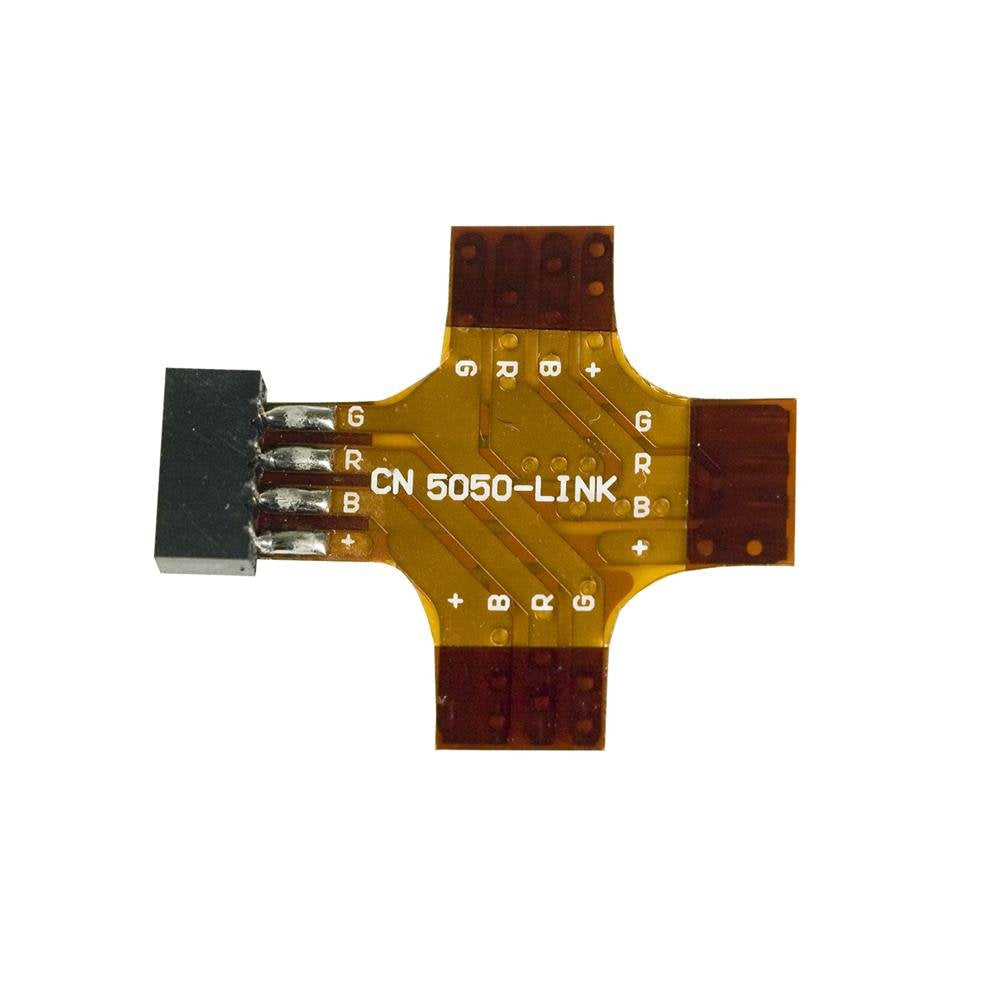 Jesco Lighting Dl-Flex-Rgb-X-C Universal &quot;X&quot; Connector. Connects Four Dl-Flex-Rgb Strip. Cut To Make 2-Way &quot;L&quot; Connection Or 3-Way &quot;T&quot; Connection.