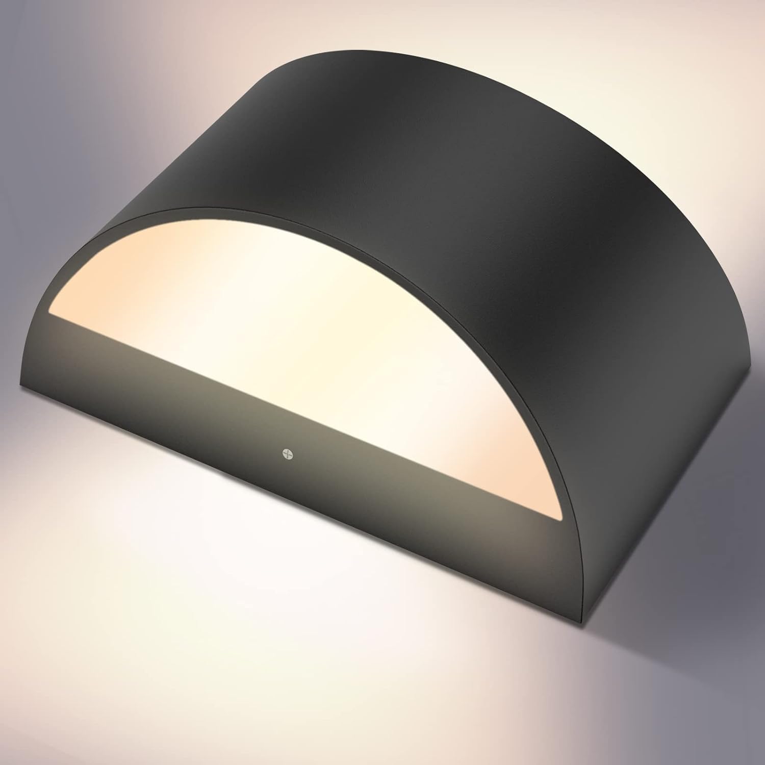 BLUEYE Battery Operated Wall Sconce, Remote Control, Dimmable, 8-inch, Black, Aluminum, Set of Two