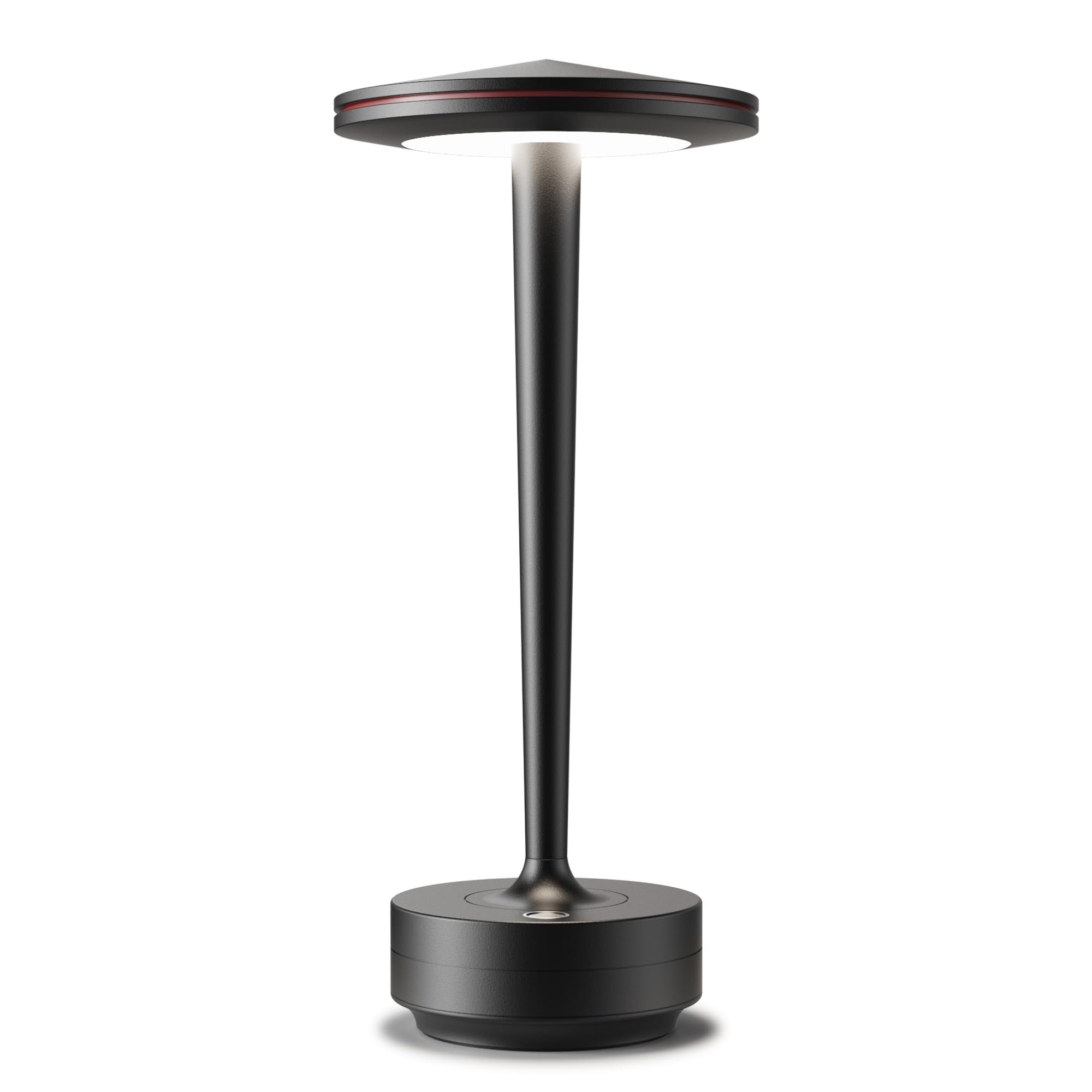 Cordless Table Lamp Rechargeable,6000mAh Battery Operated LED Desk Lamp 3 Color Stepless Touch Dimming,Waterproof Portable Memor
