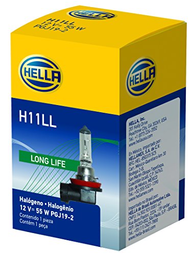 HELLA H11LL Long Life Bulb - 12V, 55W, Multi Color, 1 Count Pack
