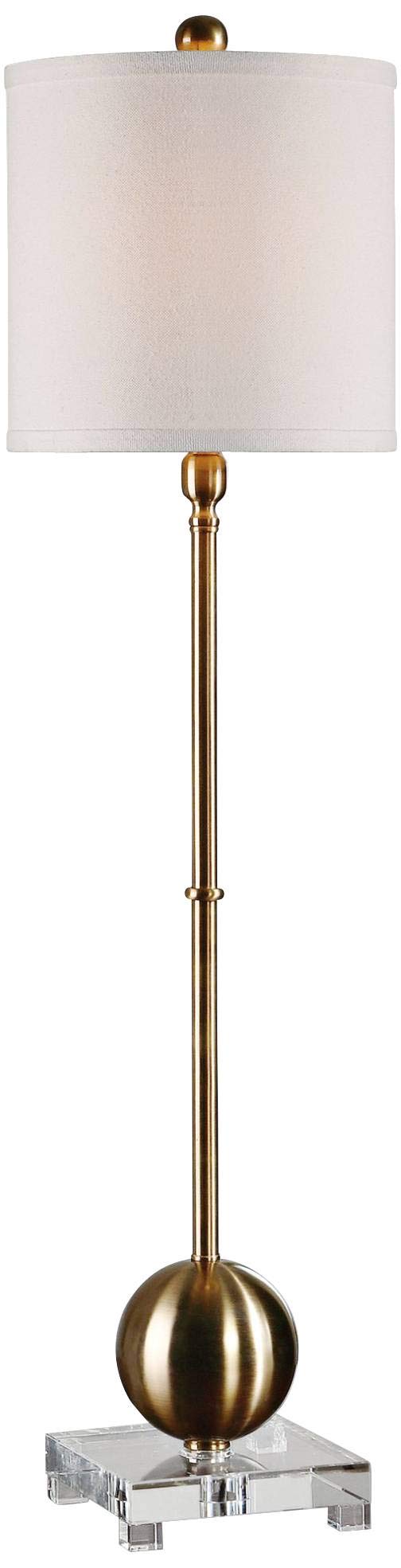 Uttermost Buffet Lamp - One Light, Brushed Brass, Metal, 35.0in L x 9.0in W, Model 29935-1