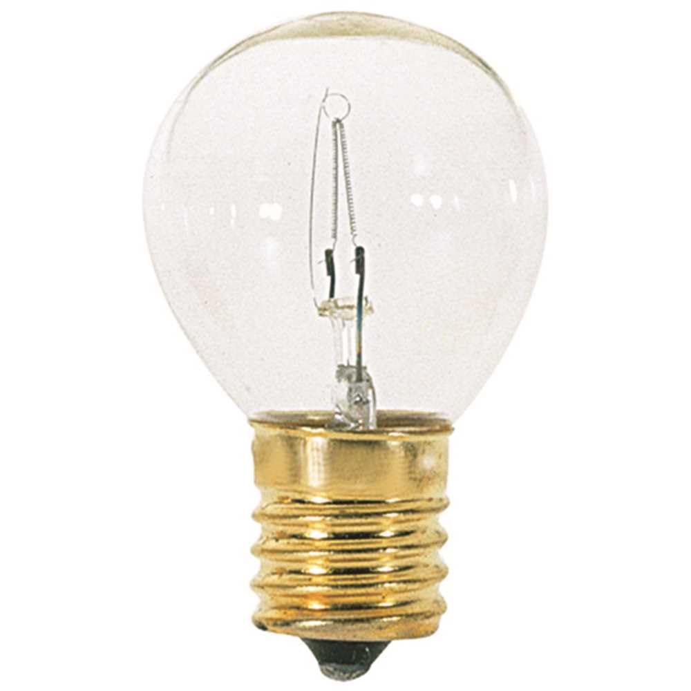 Satco Incandescent Appliance Lamp, S11, 40 Watts, Intermediate Base, Clear, 10 Per Box