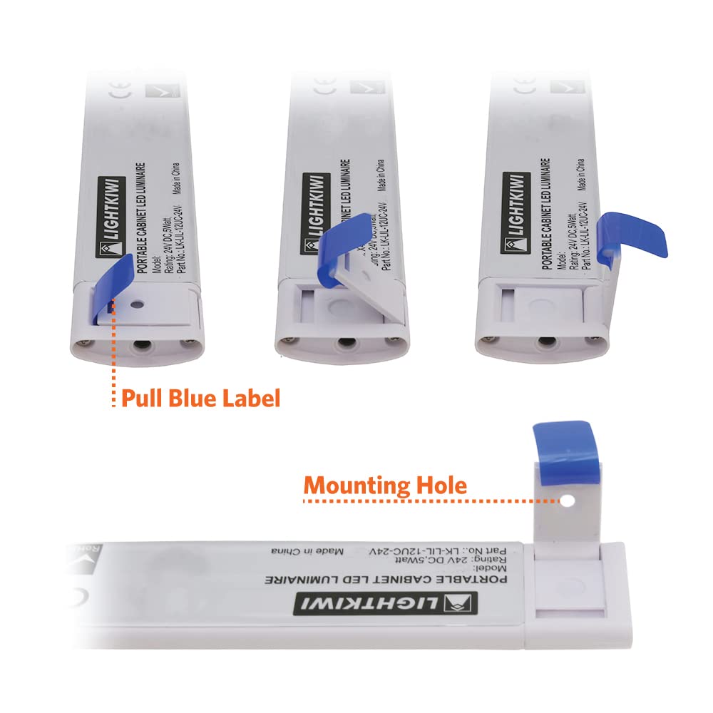 Lightkiwi X4361 Lilium 12 Inch Cool White Modular Led Under Cabinet Lighting Panel (Power Supply Not Included)