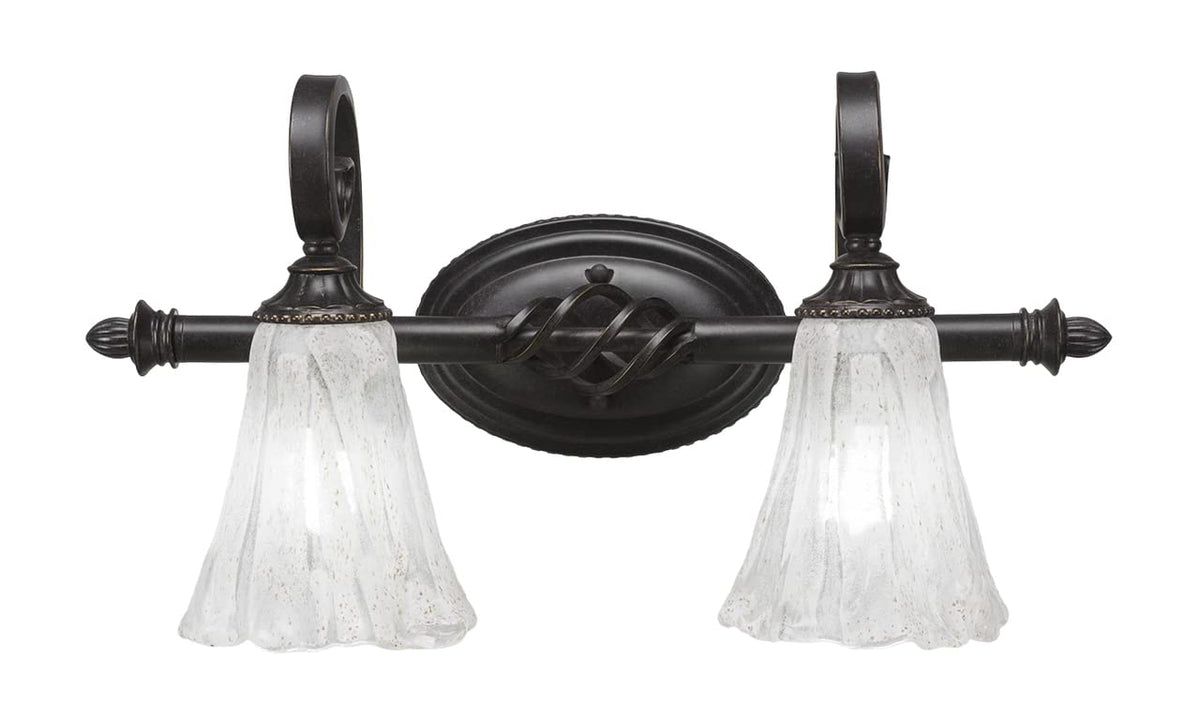 Toltec Lighting Elegante 2 Light Bath Bar In Dark Granite (162-Dg-729)