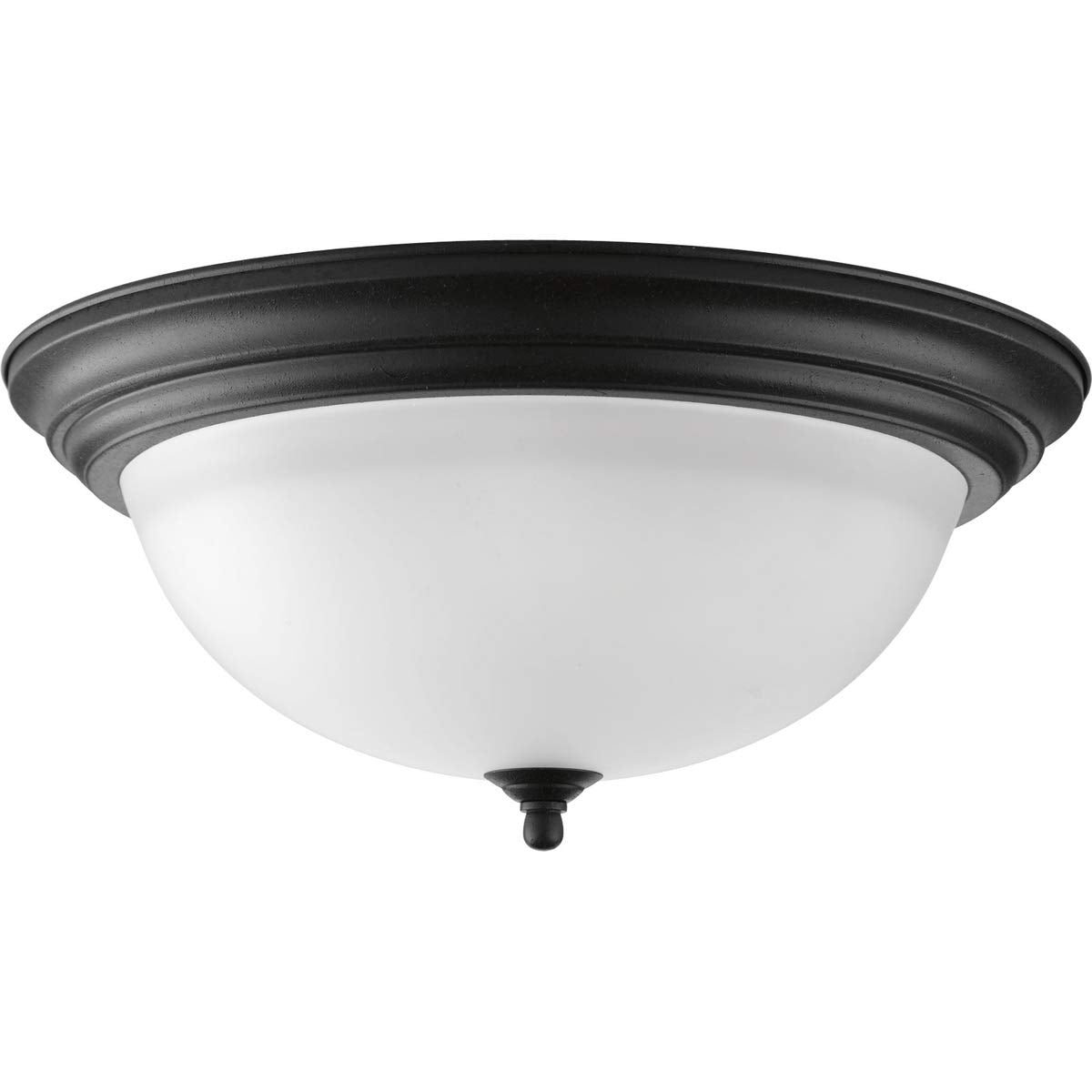 Progress Lighting Three-Light Dome Fixture Alloy Steel Forged Black 15-1/4in Model P3926-80