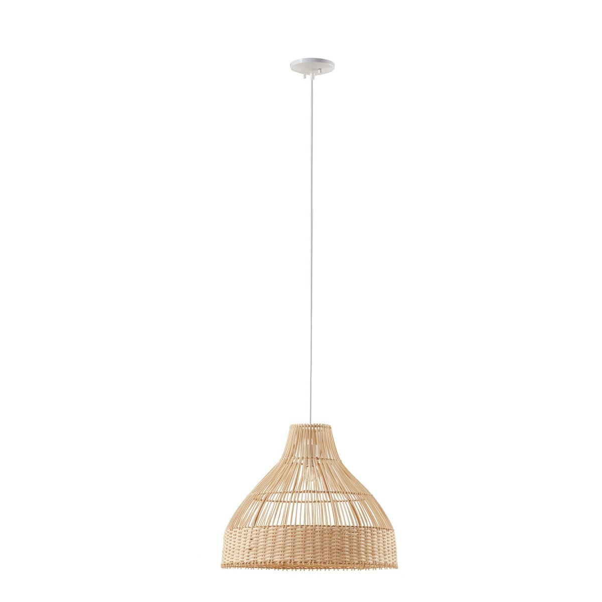 INK+IVY Wren Modern Bamboo Pendant Light Fixtures Ceiling Mount ...