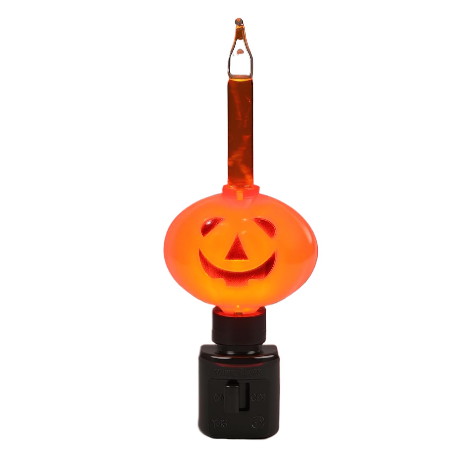 Lasumora Halloween Night Light  Bubble Night Light Plug In Led Pumpkin Jack O Lantern  Halloween Decor Indoor For Party Kids Gift With Swivel Plug  Bubbling Glitter Bulb  Orange Liquid