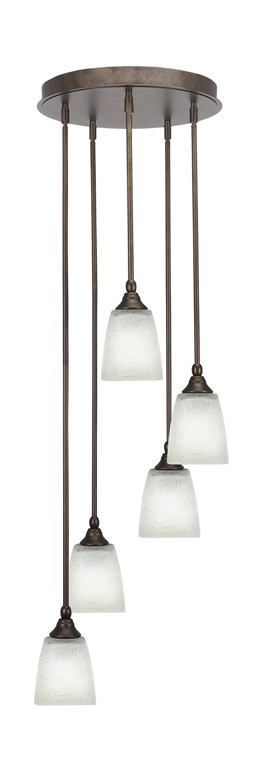 Empire 5 Light Cluster Pendalier in Bronze Finish (2145-BRZ-460)