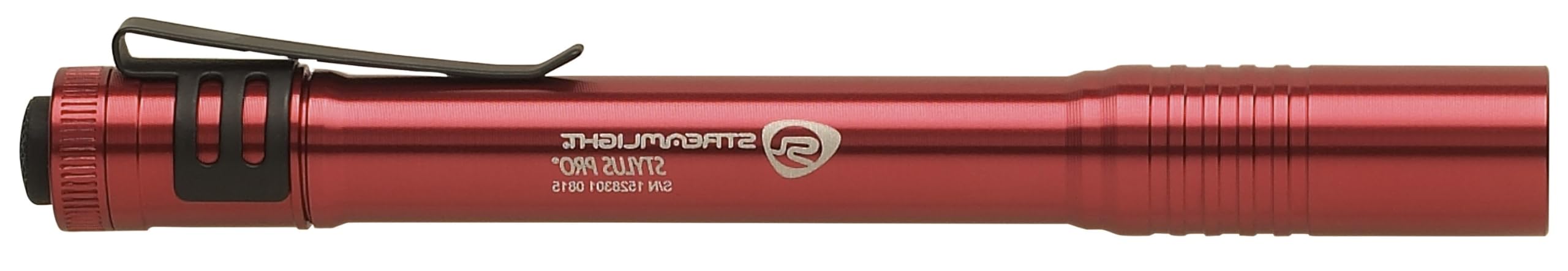 Streamlight Stylus Pro Penlight 100-Lumen Aluminum Red Model 66120 with 2 AAA Alkaline Batteries