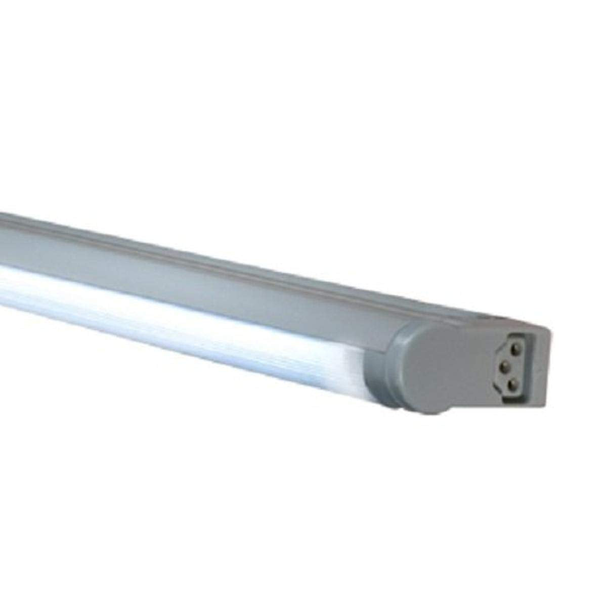 Jesco Lighting Sleek Plus Adjustable T5 Light Fixture 21W 6400K 34.625in x 0.875in x 1.625in Silver Finish Model SG5A