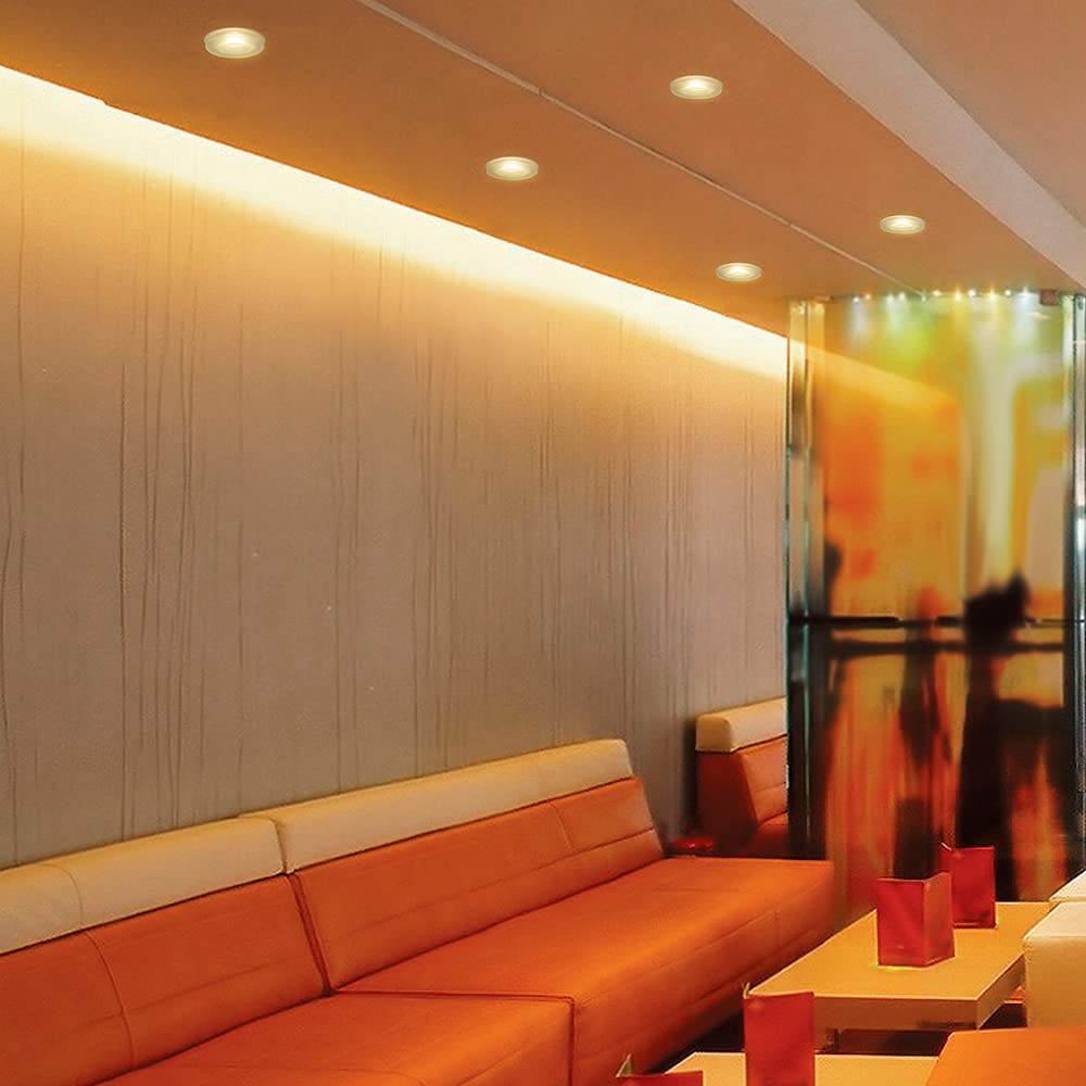 Jesco Lighting Sg4-12Sw/64-W Sleek Plus Classic Grounded 12-Watt T4 Light Fixture, 6400K Color, White Finish, With Switch