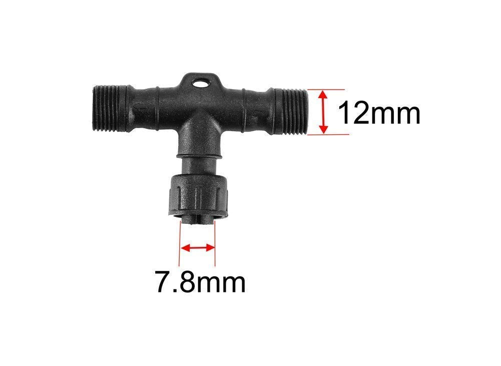 Sumaote Replacement 4Pin T-Connector Waterproof For Rgb Color Led Deck Light Kit, Pack Of 5
